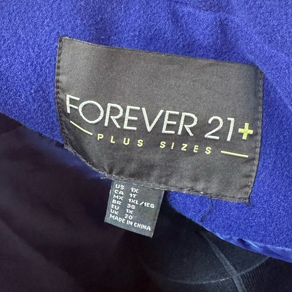 Forever 21 Royal Blue Pea Coat - Picture 4 of 5